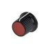 RS PRO 电位器旋钮, 6.35mm轴, 圆形轴, Φ21mmx17mm高旋钮, 黑色，红色