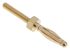 Staubli Gold Male Banana Plug, 2mm Connector, 25A, Gold Plating