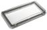 Fibox Grey Polycarbonate IP65 Inspection Window for use with 12 Module Enclosure