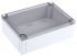 Fibox MNX Series Grey Polycarbonate Enclosure, IP66, IP67, Smoked Transparent Lid, 180 x 130 x 60mm