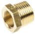 Legris Brass Pipe Fitting, Straight Threaded Reducer, Male R 1/2in to Female G 3/8in