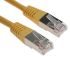 RS PRO Cat5 Male RJ45 to Male RJ45 Ethernet Cable, F/UTP, Yellow PVC Sheath, 5m