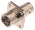 Radiall, jack Flange Mount BNC Connector, 50Ω, Clamp Termination, Straight Body