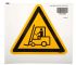Tablica ostrzegawcza, kolor: Czarny/żółty, materiał PET Niebezpieczeństwo w pobliżu wózka widłowego Etykieta