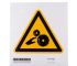 Tablica ostrzegawcza, kolor: Czarny/żółty, materiał PET Niebezpieczeństwo maszyn Etykieta