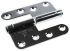ROCA Stainless Steel Flag Hinge with a Lift-off Pin, Screw Fixing, 110mm x 98mm x 3mm