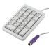 CHERRY PS/2数字键盘, 21键, 尺寸90 x 132 x 36mm, 灰色, G84-4700LPBUS-0