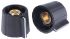 Sifam 21.5mm Black Potentiometer Knob for 6.35mm Shaft Splined, SP211 250 BLACK