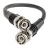 TE Connectivity Coaxial Cable, 250mm, RG58 Coaxial, Terminated