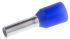 Boccola a crimpare Weidmuller, Isolato, Blu, lunghezza pin 8mm, filo max 2.5mm², 14AWG