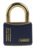 ABUS Key Weatherproof Brass Safety Padlock, Keyed Alike, 6mm Shackle, 40mm Body