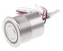 Schurter MCS 30 Series Illuminated Push Button Switch, Latching, Panel Mount, 30mm Cutout, SPST, Red LED, 48V dc