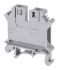 Phoenix Contact UK 6 N Series Grey DIN Rail Terminal Block, 0.2 → 6mm², Single-Level, Screw Termination, ATEX