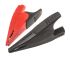 Fluke 10A鳄鱼夹, 黑色，红色, 20mm开口, 弹簧线夹接口, 镀镍钢触点, 绝缘, AC285