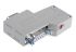 ERNI DB9针D-Sub连接器母座, 直角, 电缆安装, 电源接头组件端接, 144475 / 144475-E
