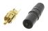 Neutrik RCA插头, 黑色, 1A, 50 V, 镀金触点, NYS373-0
