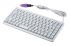 CHERRY Tastatur QWERTZ Kabelgebunden Grau PS/2, USB Kompakt, 282 x 132 x 27mm