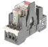 TE Connectivity DIN Rail Power Relay, 24V dc Coil, 12A Switching Current, DPDT