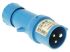 Schneider Electric, PratiKa IP44 Blue Cable Mount 2P + E Industrial Power Plug, Rated At 16A, 230 V