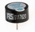 RS PRO 压电蜂鸣器, 通孔安装, 80dB声级, 16V 直流, 13.8 (Dia.) x 11.5mm