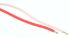 Decelect Forgos 2 Core Telephone Cable, 1/0.5 mm, Red/White Sheath, 100m