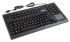 CHERRY 工业键盘 紧凑型键盘 有线USB触控键盘, QWERTZ布局, 105键, 黑色
