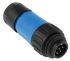 Amphenol Industrial Circular Connector, 6 + PE Contacts, Cable Mount, Plug, Male, IP67, Ecomate M Series