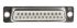 RS PRO Sub-D Steckverbinder B Buchse , 25-polig / Raster 2.77mm, Tafelmontage  Lötanschluss
