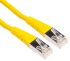 Roline 15m六类屏蔽网线, S/FTP屏蔽, 黄色PVC护套, RJ45公插转RJ45公插, 21.15.1392-30