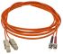 COMMSCOPE OM1多模光缆组件, 3m长, Φ62.5/125μm线芯橙色护套, 5349580-3