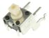 Ivory Plunger Tactile Switch, SPST 50 mA @ 24 V dc Through Hole