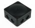 WISKA 聚丙烯接线盒, 85 x 85 x 51mm, 8线路, IP66, 黑色, 60580