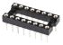 Preci-Dip 2.54mm Pitch Vertical 16 Way, Through Hole Turned Pin Open Frame IC Dip Socket, 1A