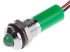 RS PRO 绿色LED面板指示灯, 12V 直流, 20mA, IP67, 8mm安装孔径