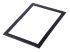 Durable Notiztafel Typ Informationsrahmen Transparent PVC PVC Antimagnetisch B. 210mm H. 148mm Schwarz
