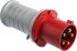 ABB 64A工业连接器插头, 3P + N + E, 415 V, IP44, 红色, 电缆安装, 2CMA166764R1000 - 463P6