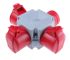 Amphenol Industrial, Easy & Safe IP44 Red 1 x 3P + N + E, 3 x 3P + N + E Industrial Power Connector Adapter Plug,