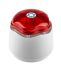Hosiden Besson 声光报警器, 9 → 30 V dc电源, 1米外110dB, 最大110dB, 红色灯罩, 白色外壳, Banshee Excel Lite系列