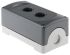 Grey Plastic ABB Modular Push Button Enclosure - 2 Hole 22mm Diameter