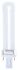 Sylvania 7 W G23U型节能灯, 冷白色, 4000K色温, 138 mm长, 0025889