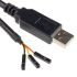 FTDI Chip USB-auf-UART-Kabel 1m, Schwarz