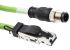 Cavo Ethernet Cat5 Weidmuller, guaina in PUR col. Verde, L. 3m, Con terminazione