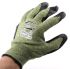 Ansell Hynit Green Kevlar Heat Resistant Work Gloves, Size 10, Large, Neoprene Coating
