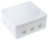 WISKA 聚丙烯接线盒, 160 x 140 x 81mm, 10线路, IP66, IP67, 白色, 1210/5/W