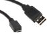 Roline USB-kabel, Sort, USB A til Mikro USB B, 800mm