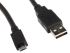 Roline USB-kabel, Sort, USB A til Mikro USB B, 3m
