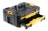 DeWALT 工具箱, 314.2mm长, 440mm宽, 314.2mm高, 2 抽屉, 塑料制, 黑色/黄色