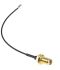 RS PRO Female SMA to Female U.FL Coaxial Cable, 100mm, RF Coaxial, Terminated