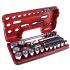 Facom 21-Piece Metric 1/2 in Standard Socket Set with Ratchet, 6 point
