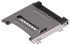 Molex MicroSD卡槽, 内存卡槽, 铰链盖式插拔, 8针, 1.1mm节距, 母座